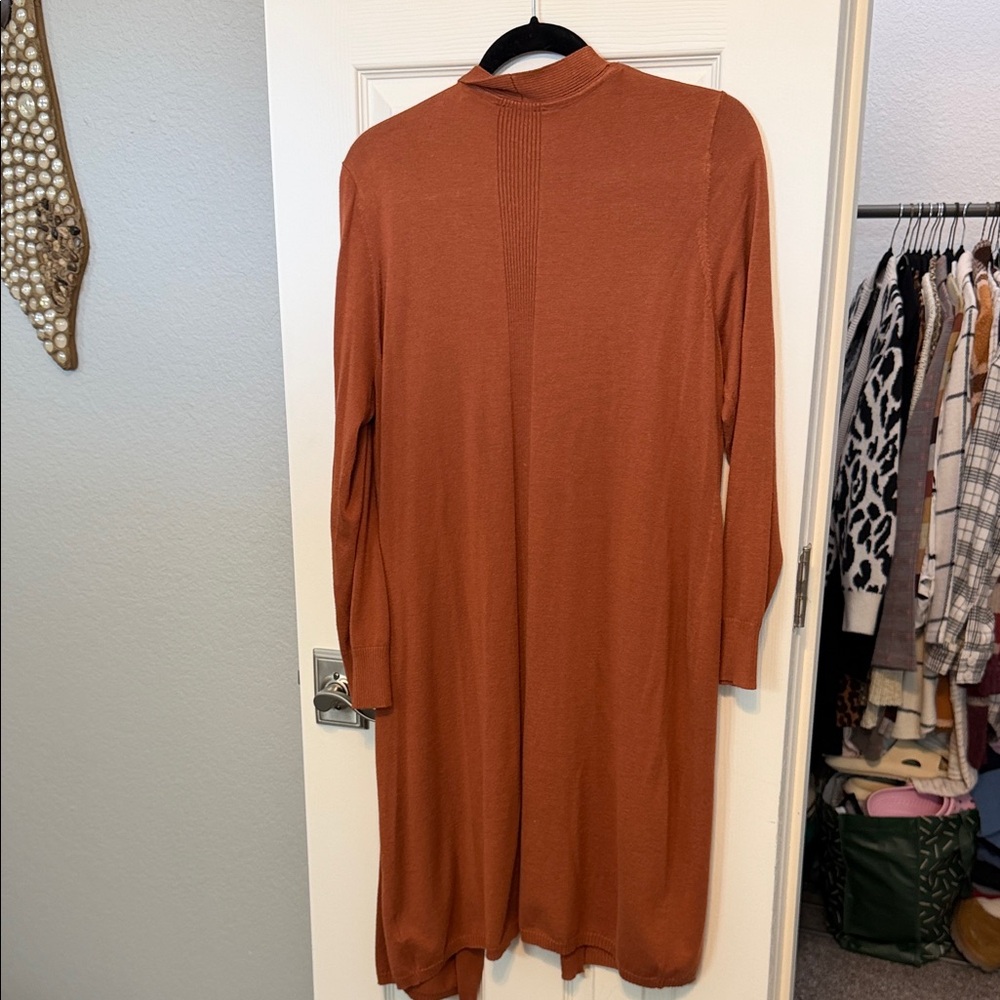 Time and Tru Rust Cardigan - Picture 3 of 3
